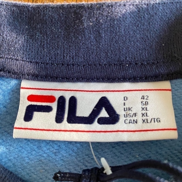 NWT FILA Rafaela Sweatshirt blue size XL - Picture 6 of 9